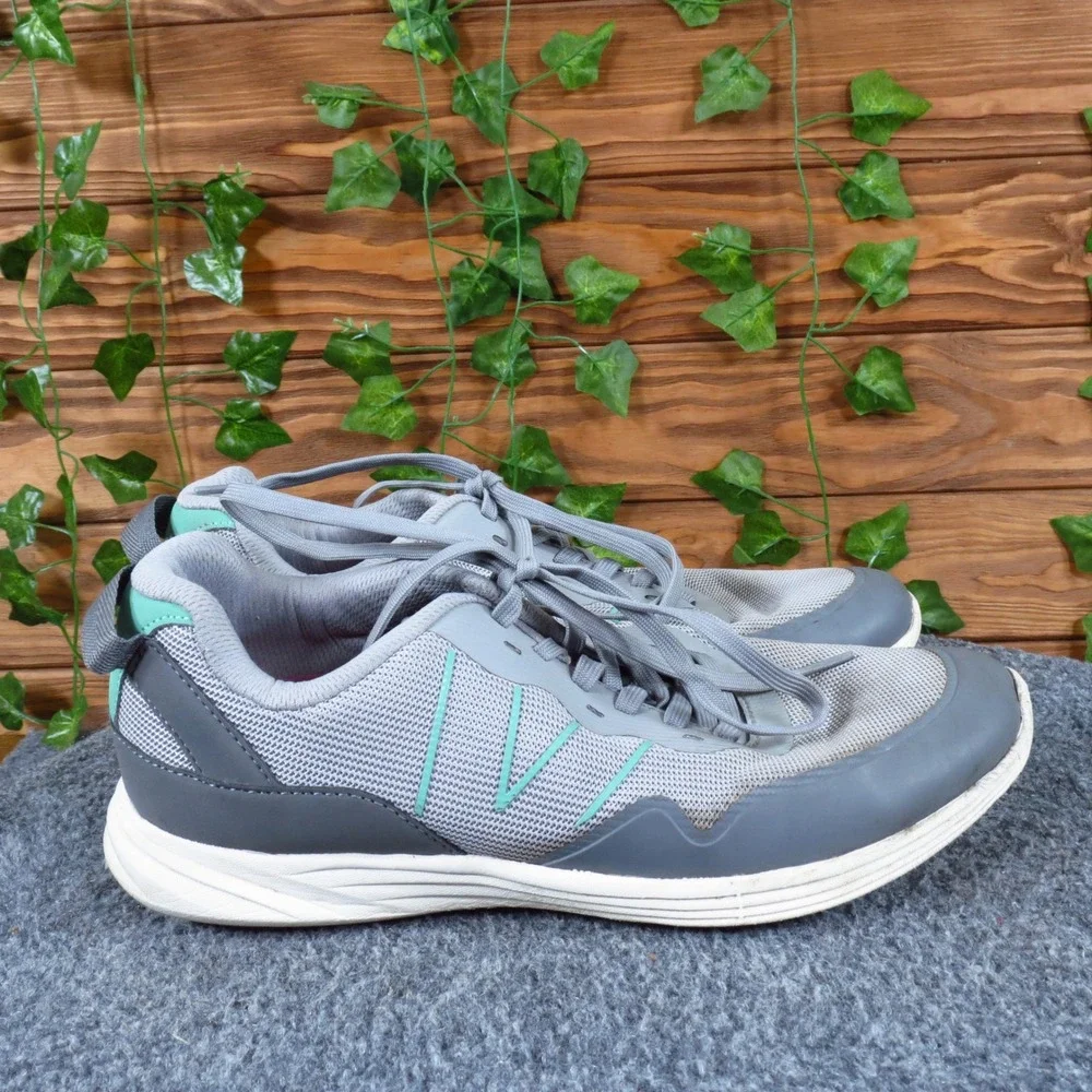 Vionic Audie Women Athletic‎ Sneakers Size 8 Walking Running Gray Teal Mesh